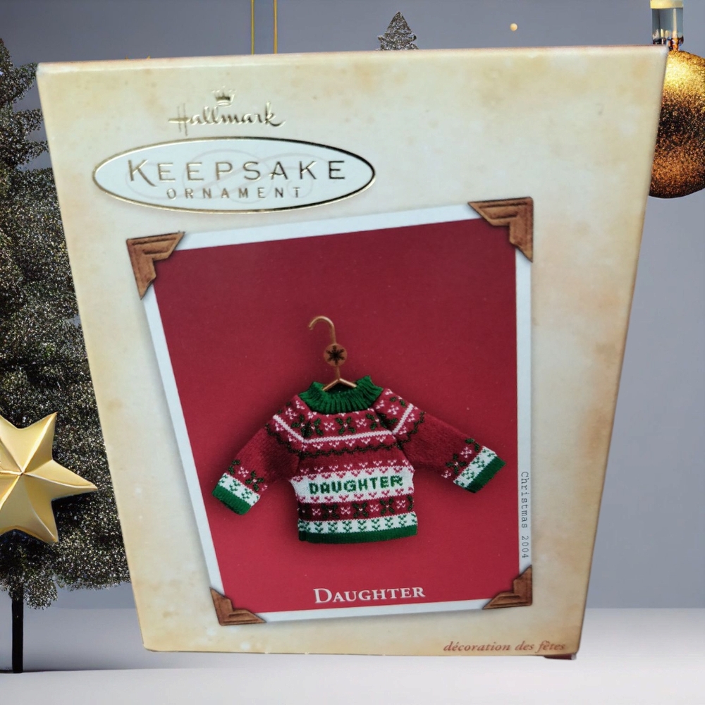 Hallmark Keepsake Daughter Ornament 2004 Sealed. Box Opened for Pictures.